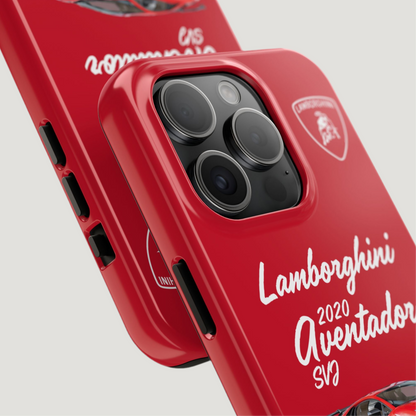 Lamborghini Aventador SVJ “Red" iPhone Case