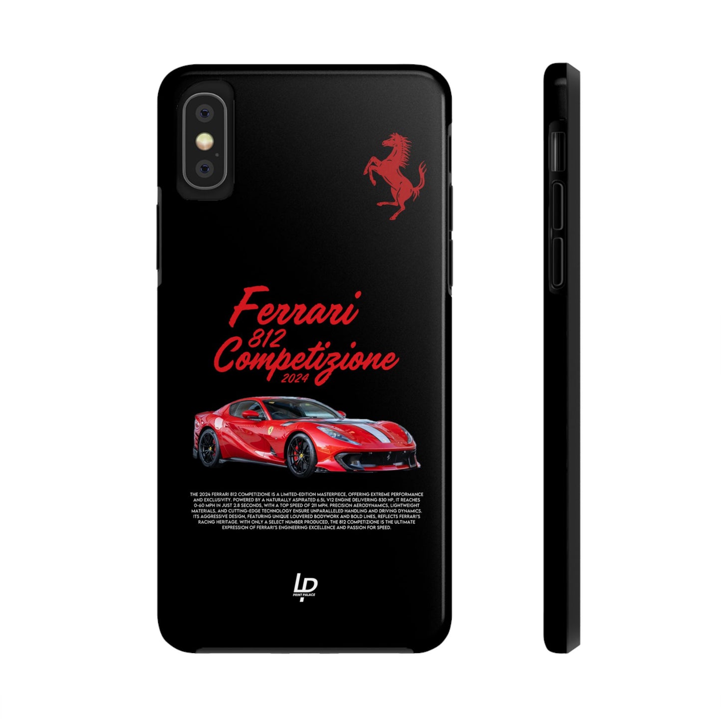 Ferrari 812 Competizione "Black" iPhone Case