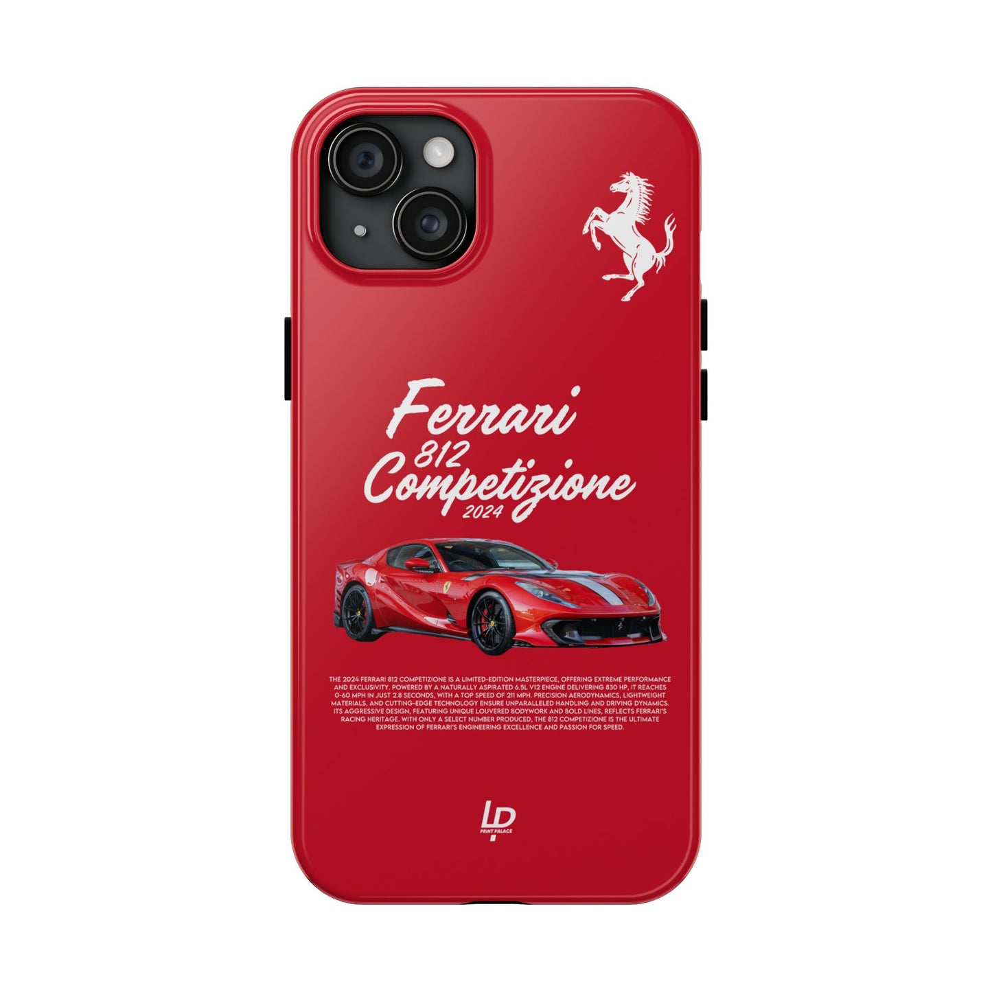 Ferrari 812 Competizione “Red" iPhone Case