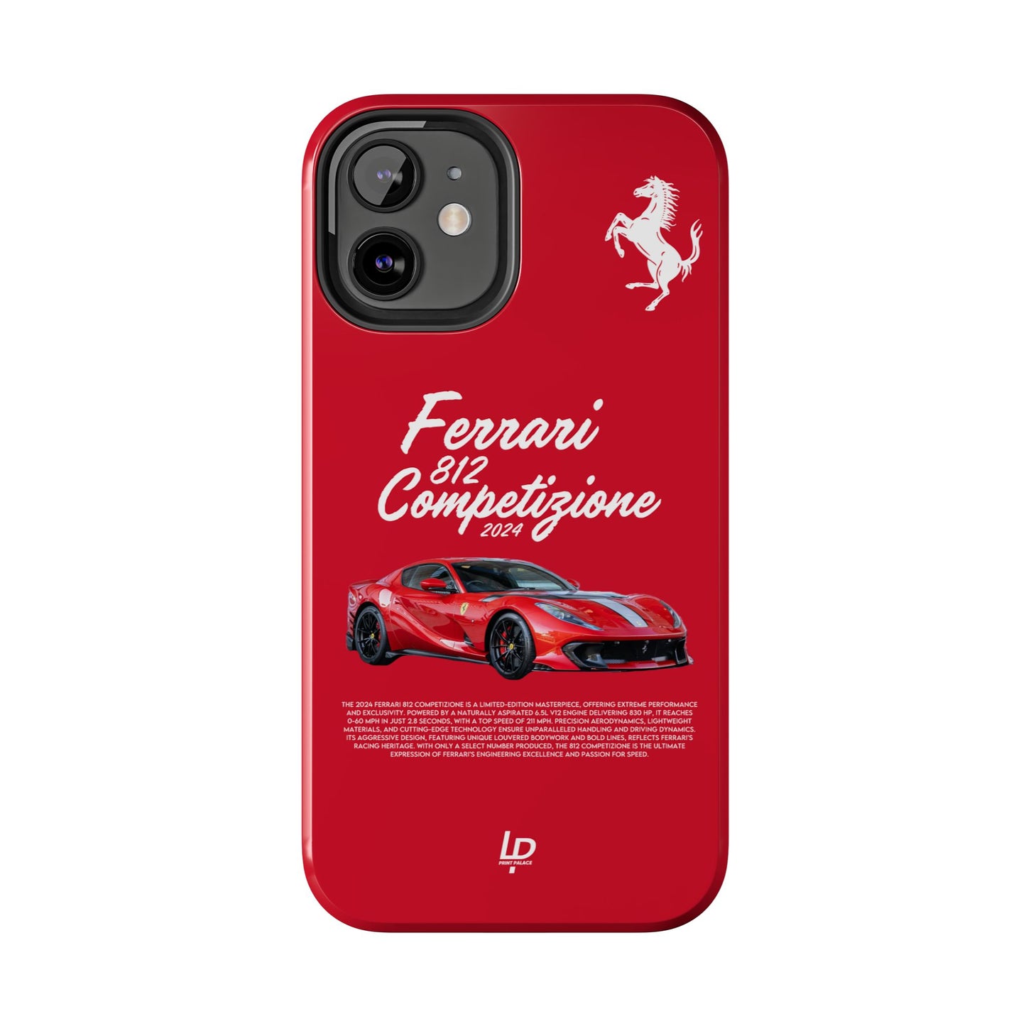 Ferrari 812 Competizione “Red" iPhone Case