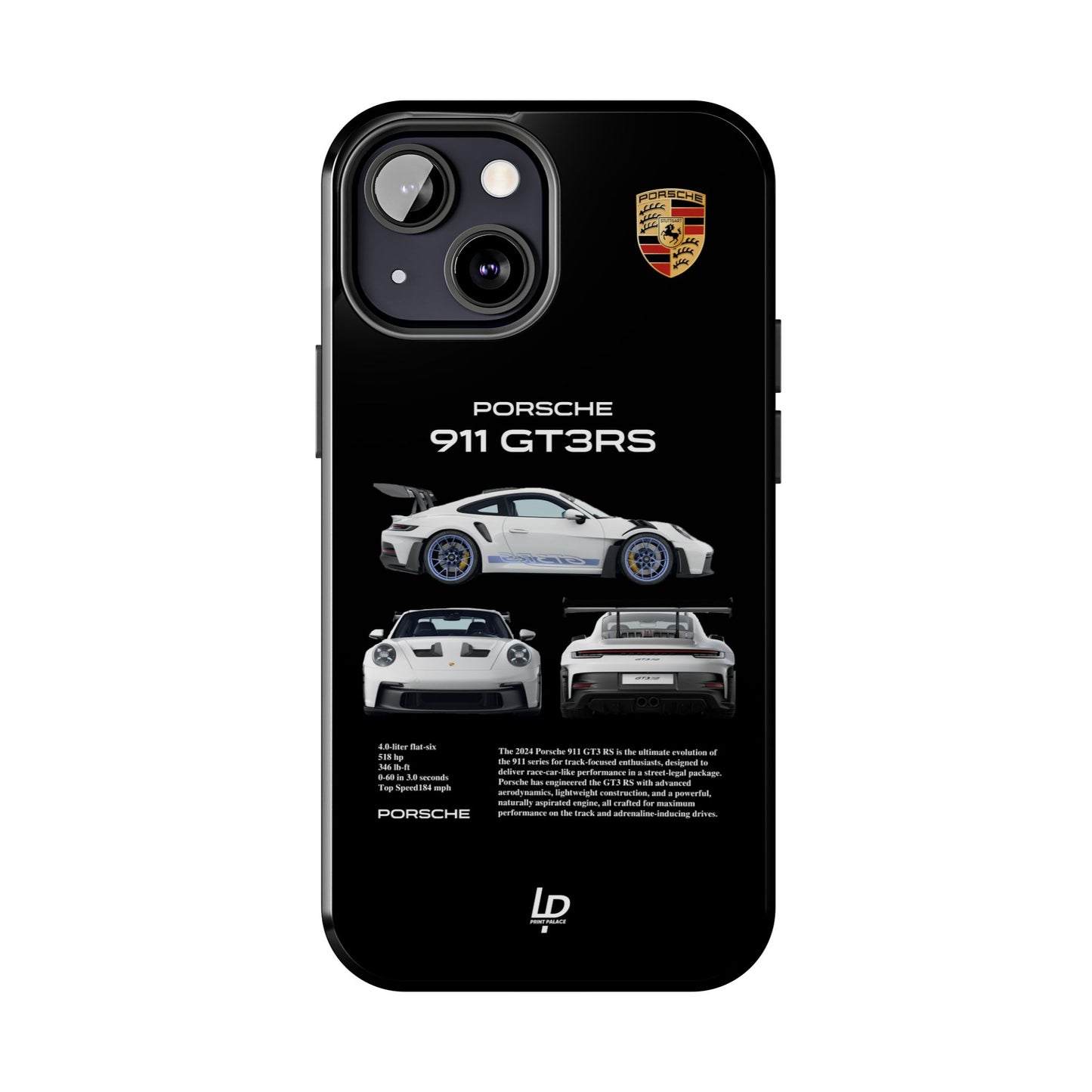 Porsche 911 GT3 RS "Black" iPhone Case