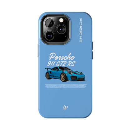 Porsche 911 GT2 RS "Light Blue" iPhone Case