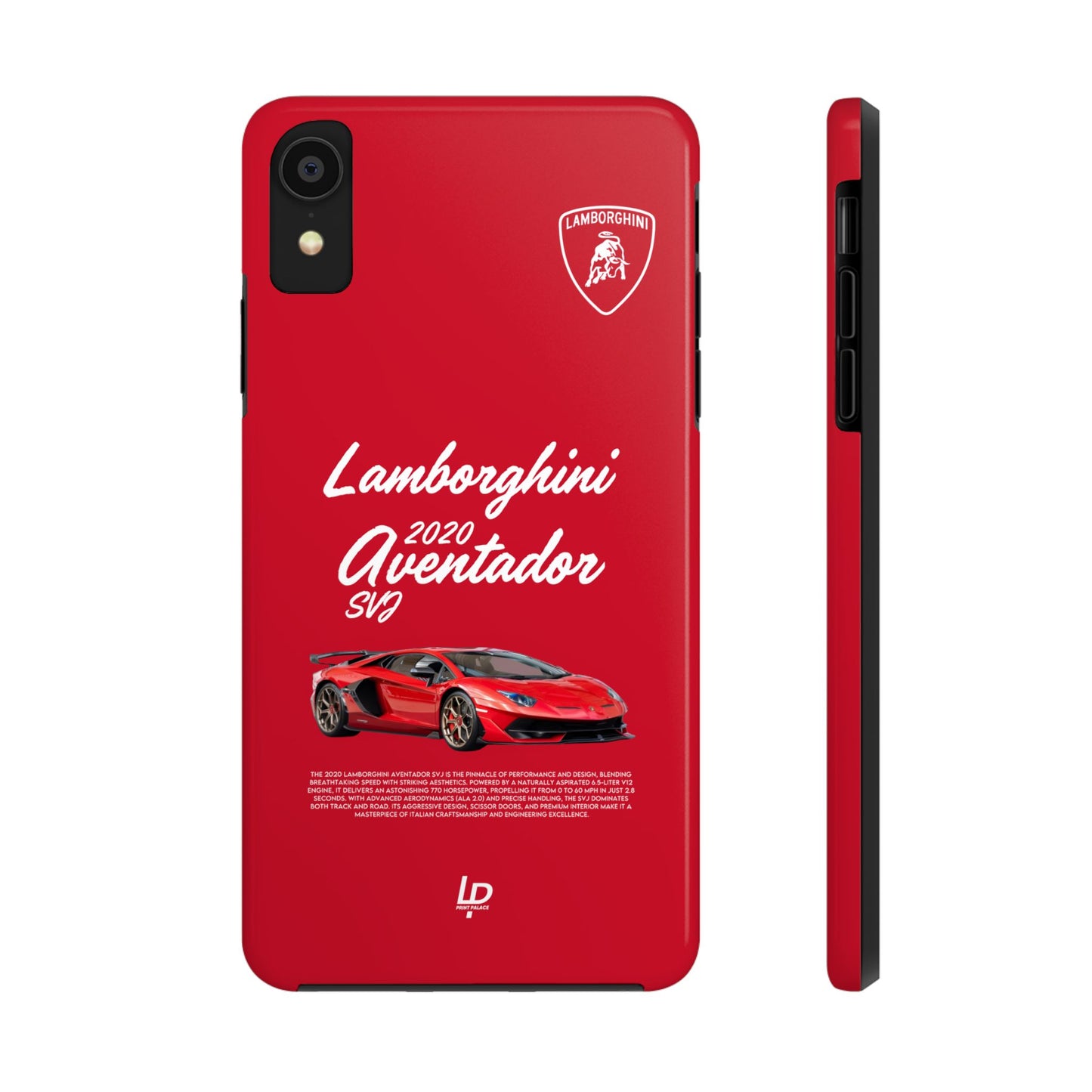 Lamborghini Aventador SVJ “Red" iPhone Case