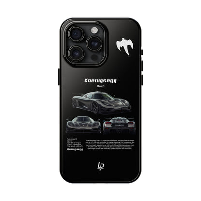 Koenigsegg One:1 "Black" iPhone Case