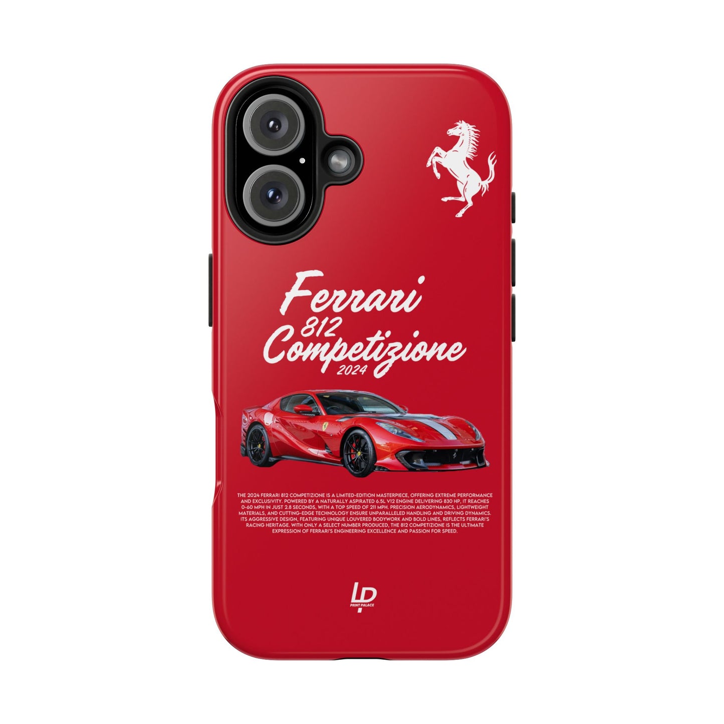 Ferrari 812 Competizione “Red" iPhone Case