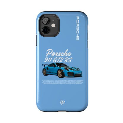 Porsche 911 GT2 RS "Light Blue" iPhone Case