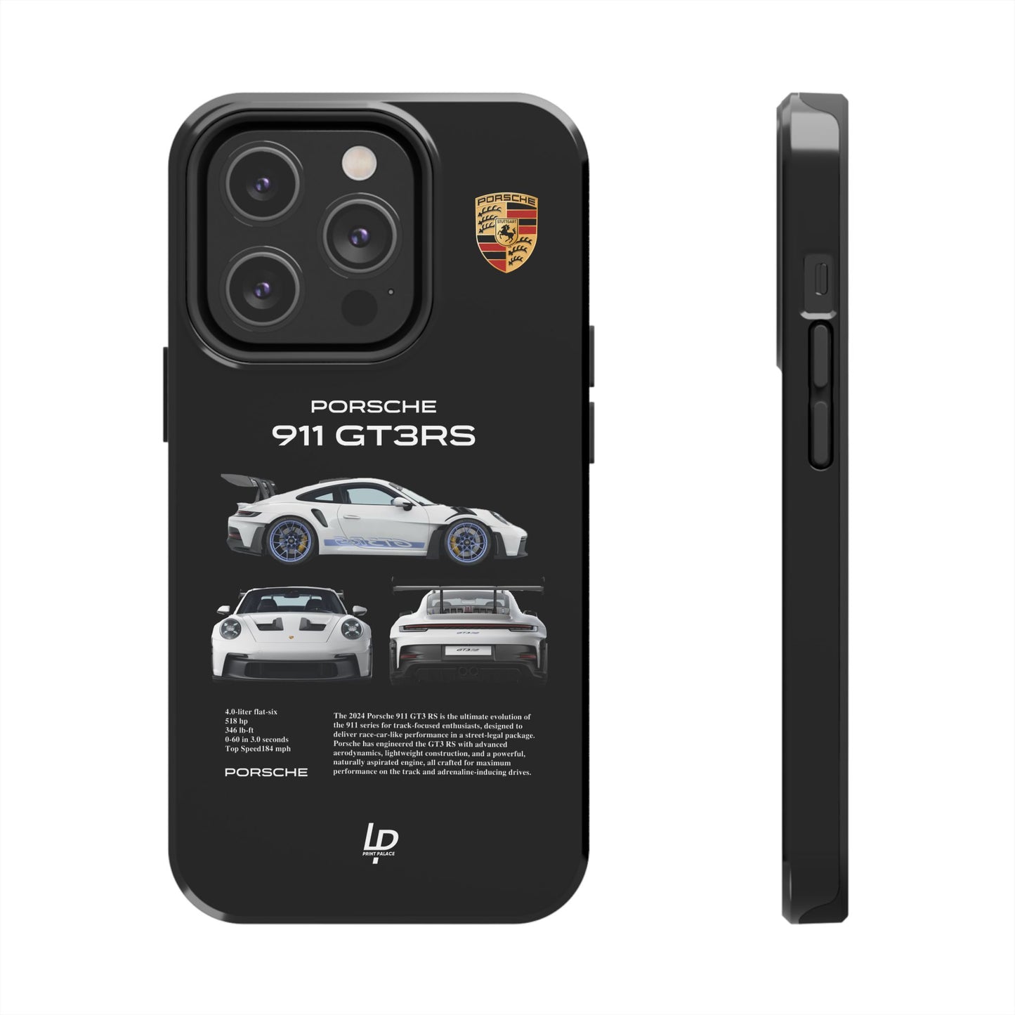 Porsche 911 GT3 RS "Black" iPhone Case