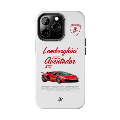 Lamborghini Aventador SVJ "White" iPhone Case