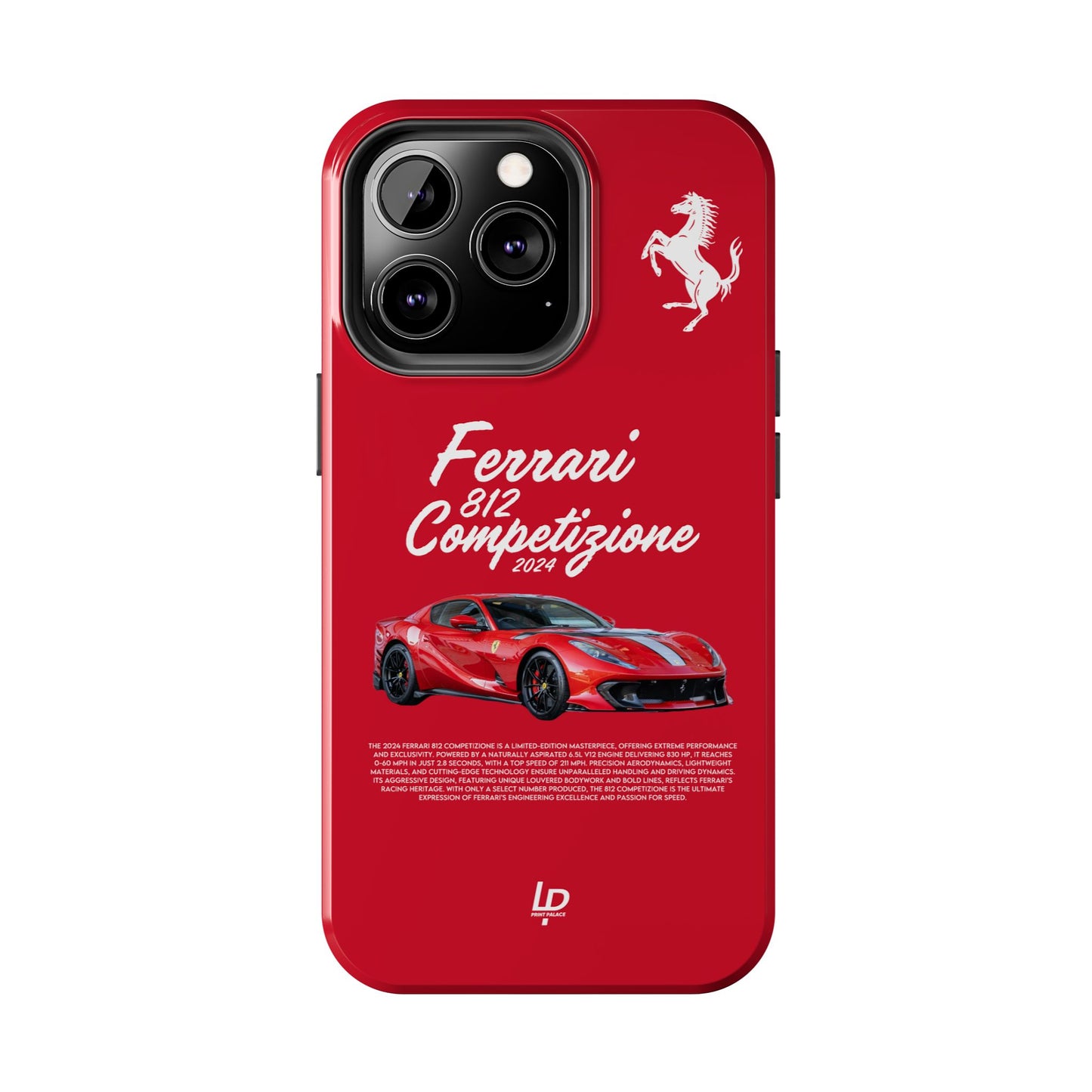 Ferrari 812 Competizione “Red" iPhone Case