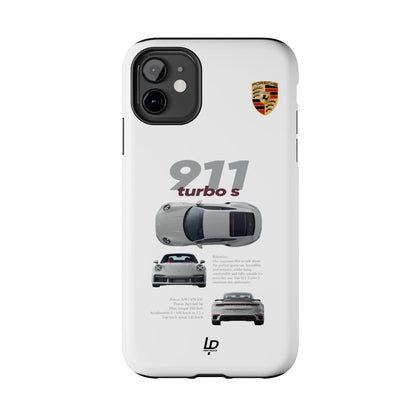 Porsche 911 turbo s "White" iPhone Case