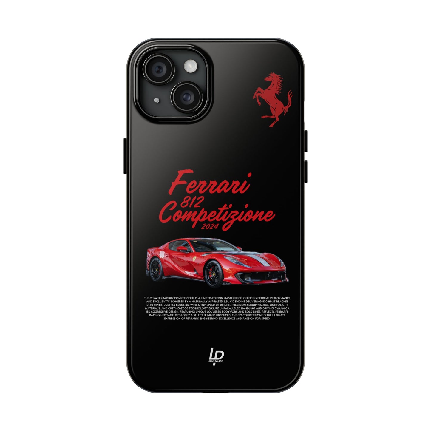 Ferrari 812 Competizione "Black" iPhone Case