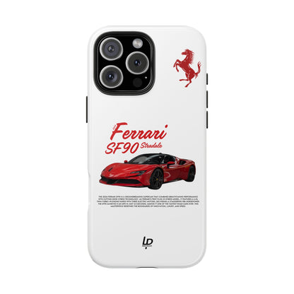 Ferrari SF90 Stradale "White" iPhone Case