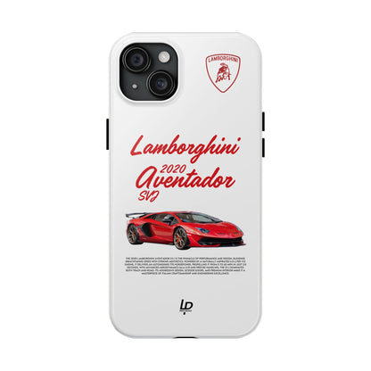 Lamborghini Aventador SVJ "White" iPhone Case