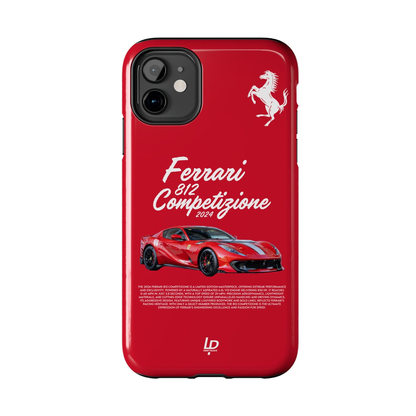 Ferrari 812 Competizione “Red" iPhone Case