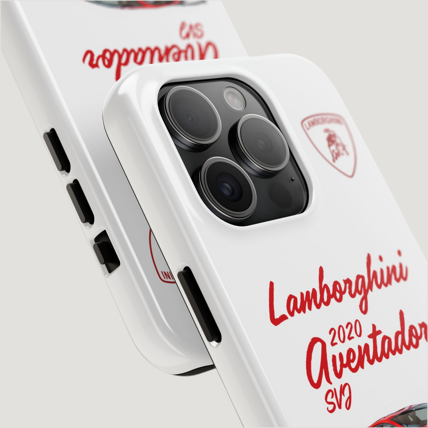 Lamborghini Aventador SVJ "White" iPhone Case