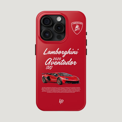 Lamborghini Aventador SVJ “Red" iPhone Case