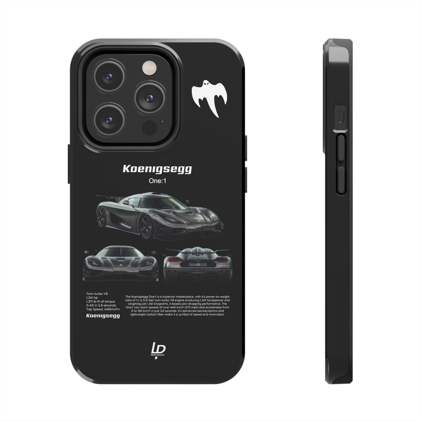 Koenigsegg One:1 "Black" iPhone Case