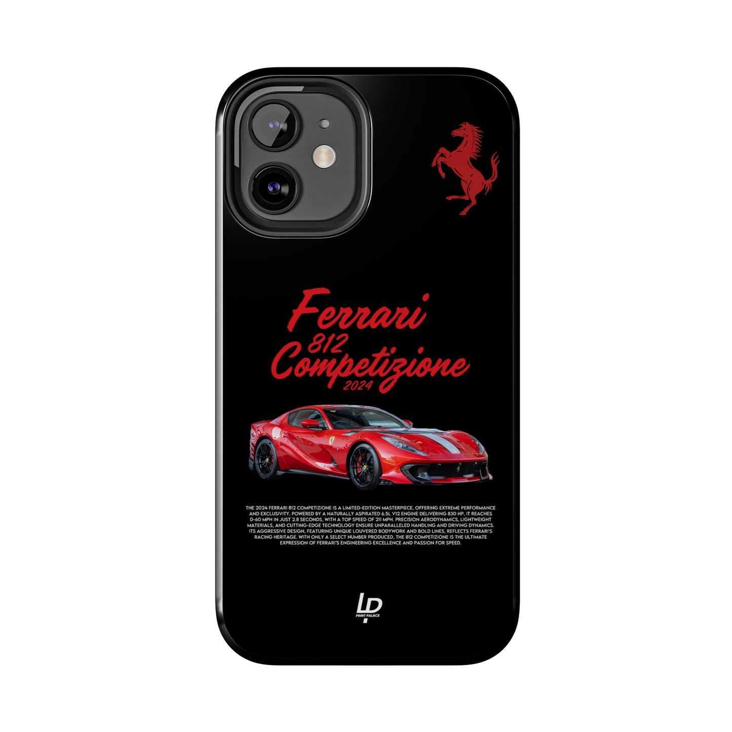 Ferrari 812 Competizione "Black" iPhone Case