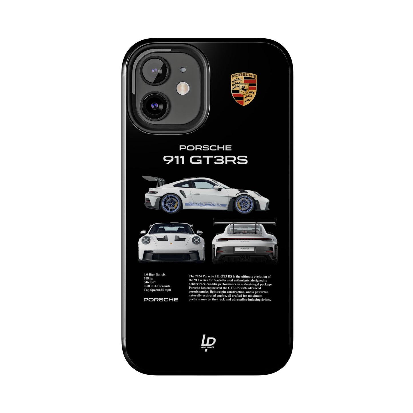 Porsche 911 GT3 RS "Black" iPhone Case