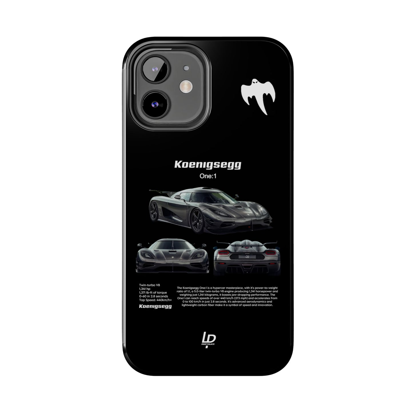 Koenigsegg One:1 "Black" iPhone Case