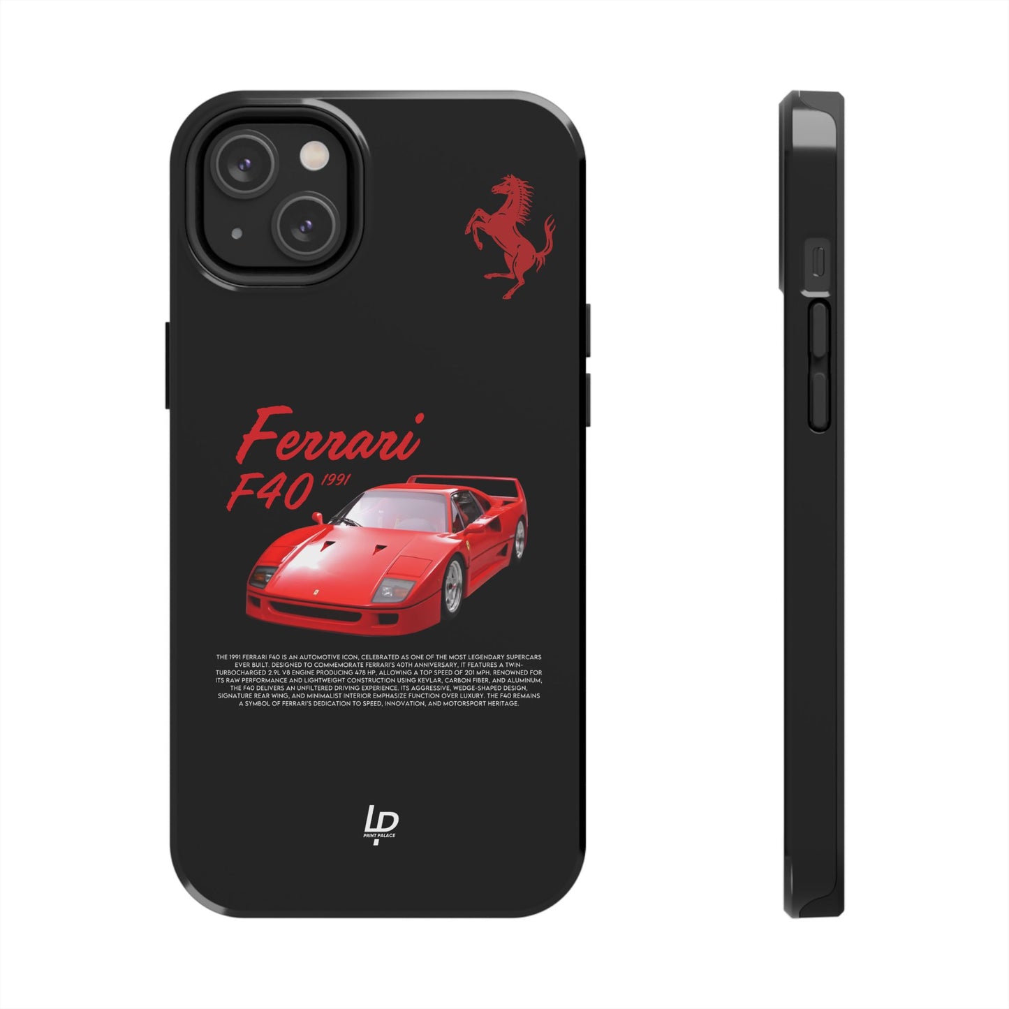 Ferrari F40 "Black" iPhone Case