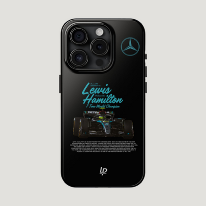 Lewis Hamilton Mercedes F1 "Black" iPhone Case