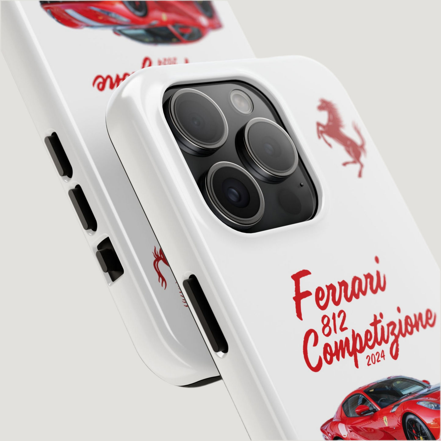 Ferrari 812 Competizione "White" iPhone Case