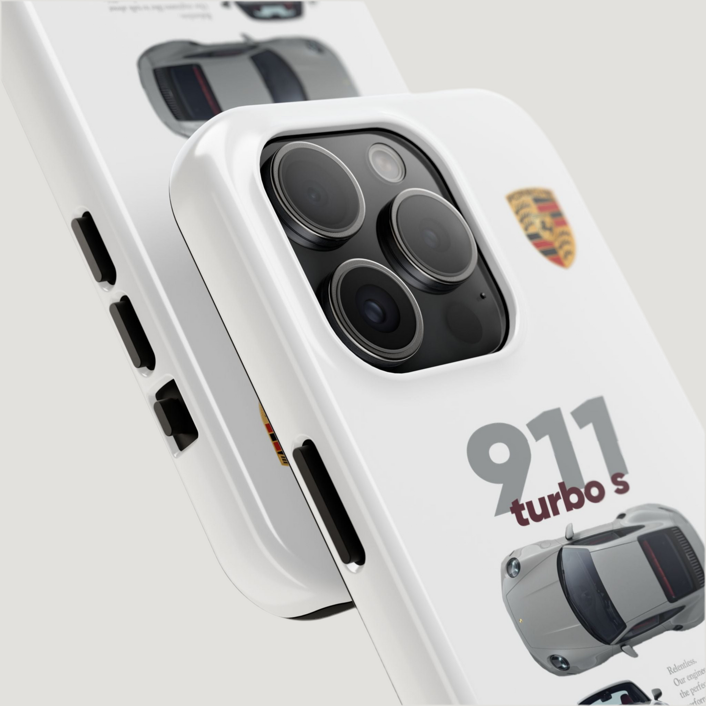 Porsche 911 turbo s "White" iPhone Case